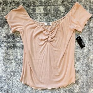 Ardene lettuce edge short sleeve top